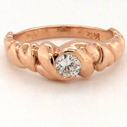 Custom Rose Gold Heart Ring
