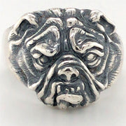 Sterling Silver Bulldog Ring