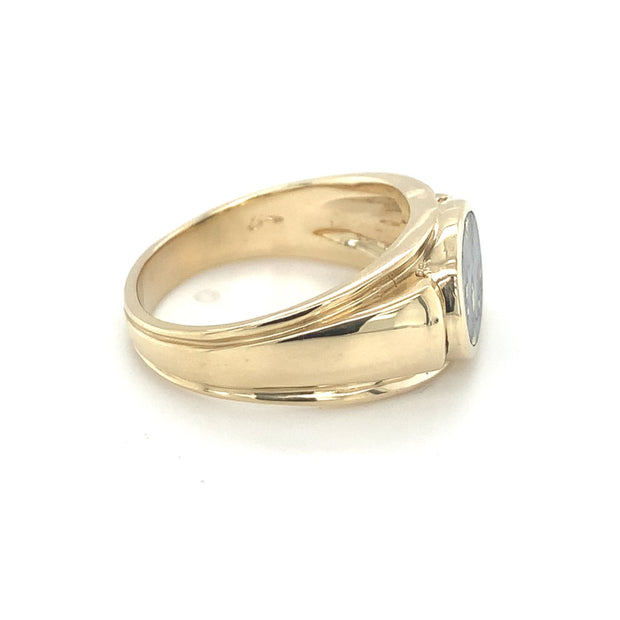 Custom 14K Yellow Gold Quartz Ring