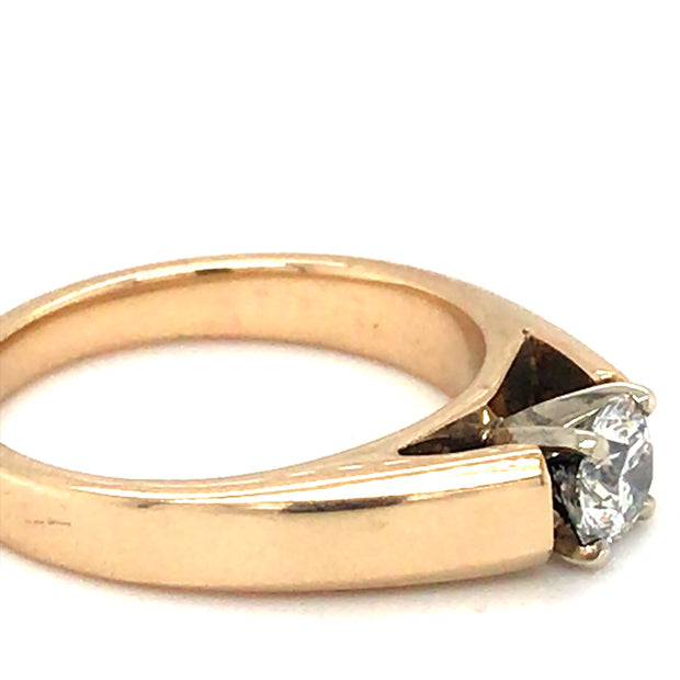 14kt Gold Diamond Solitaire Ring  0.50ct G/VS1