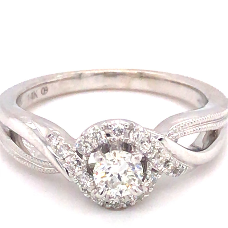 14k gold Diamond ring with .25ct I/VS2