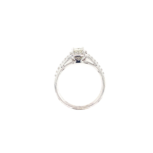 0.47ct Diamond Halo Style Ring