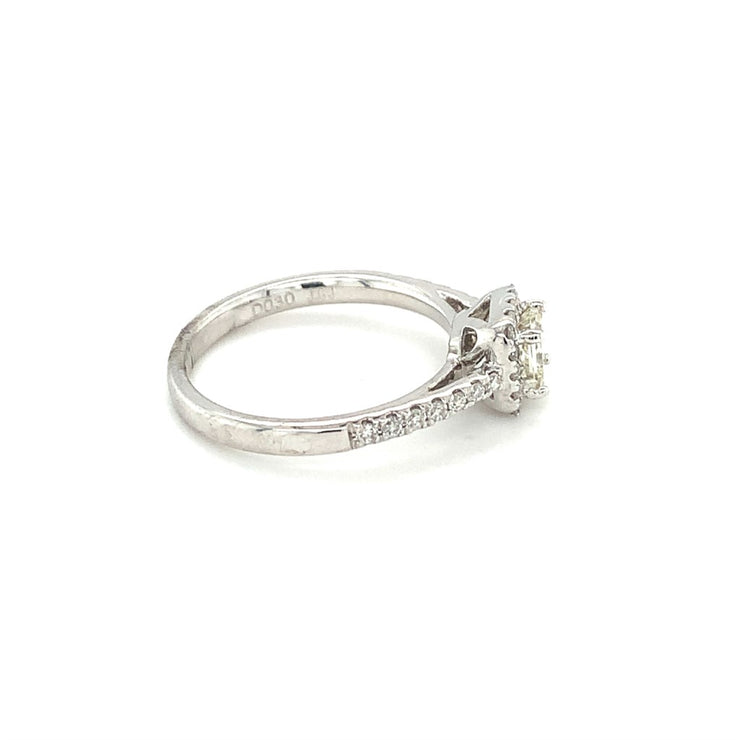 0.47ct Diamond Halo Style Ring