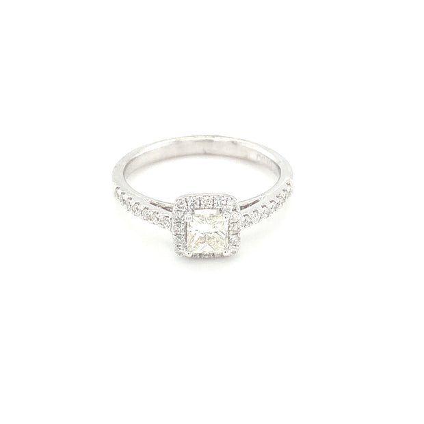 0.47ct Diamond Halo Style Ring