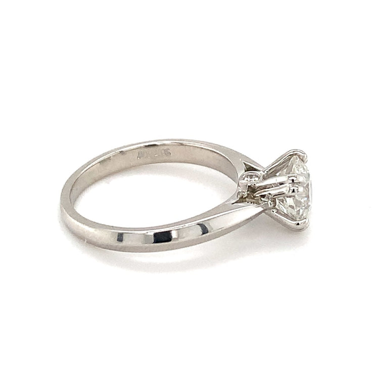 Platinum Solitaire Ring Semi Mount