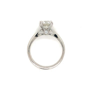 Platinum Solitaire Ring Semi Mount