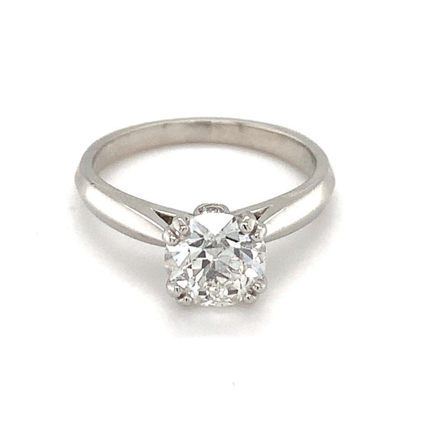 Platinum Solitaire Ring Semi Mount