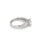 1.20ct D/VVS2 Lab Diamond in14K White Gold Engagement Ring