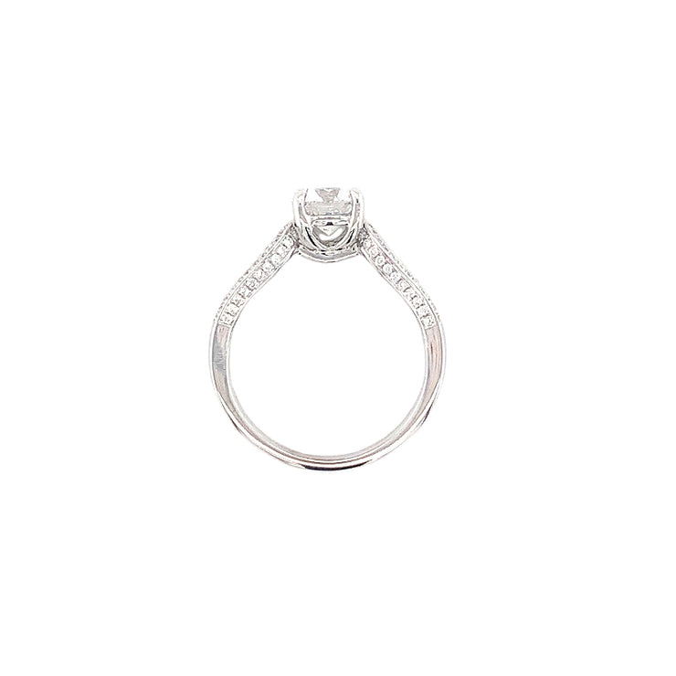 1.20ct D/VVS2 Lab Diamond in14K White Gold Engagement Ring