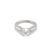 1.20ct D/VVS2 Lab Diamond in14K White Gold Engagement Ring