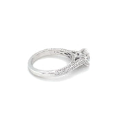 14K White Gold Semi Mount Ring