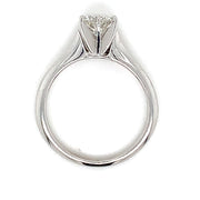 14k White Gold Ring with .82ct Diamond Solitaire Ring