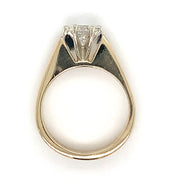 14k Gold Diamond Solitaire Ring.  Center Diamond 0.72ct G/VS2