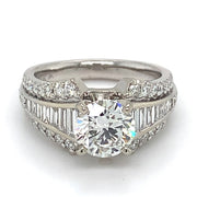 14k Engagement Ring With 1.59 Twt Lab Grown Diamond