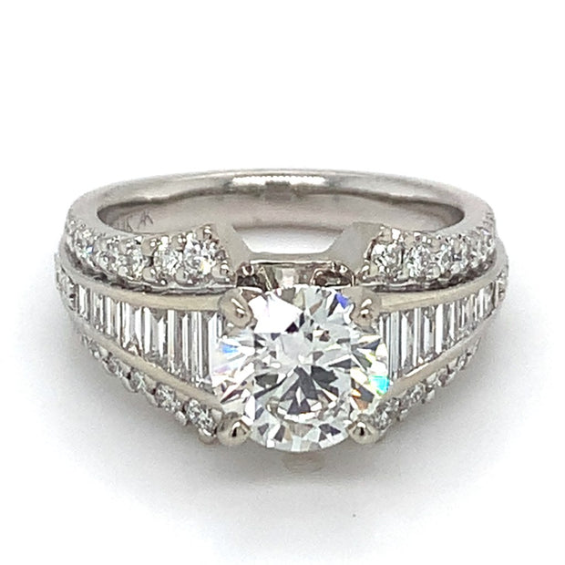 14k Engagement Ring With 1.59 Twt Lab Grown Diamond