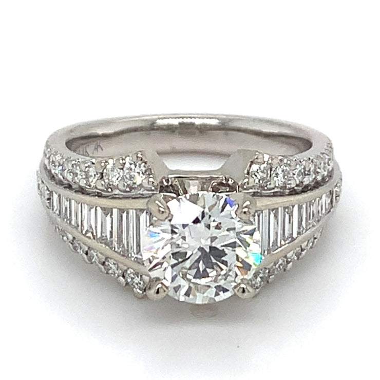 14k Engagement Ring With 1.59 Twt Lab Grown Diamond