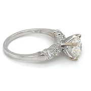 14k W Gold 1.53ct Round E VVS2 Lab Grown Diamond Ring