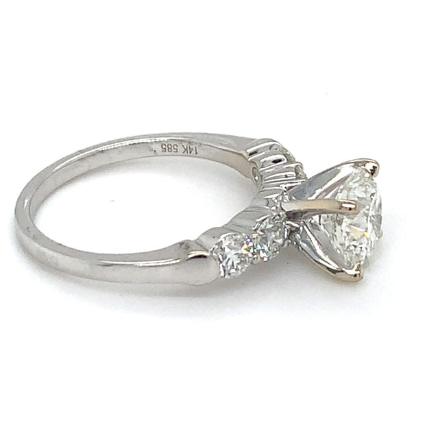 14k W Gold 1.53ct Round E VVS2 Lab Grown Diamond Ring