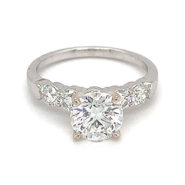 14k W Gold 1.53ct Round E VVS2 Lab Grown Diamond Ring