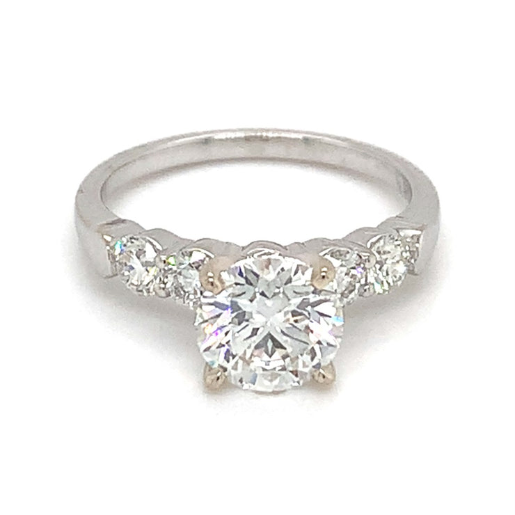 14k W Gold 1.53ct Round E VVS2 Lab Grown Diamond Ring