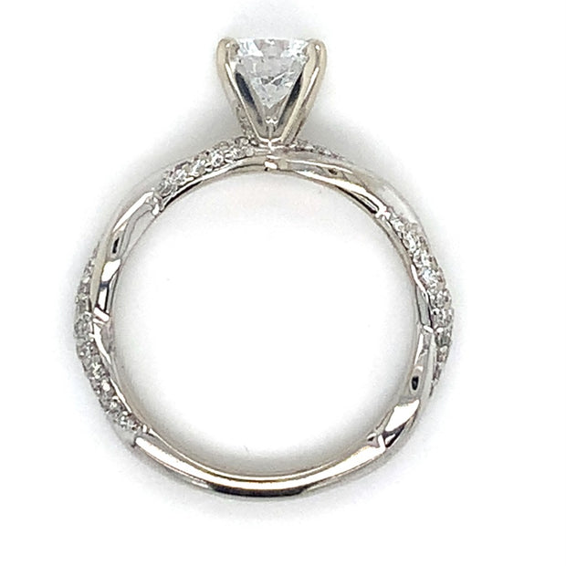 14k White Gold 1.03ct Lab Grown Diamond
