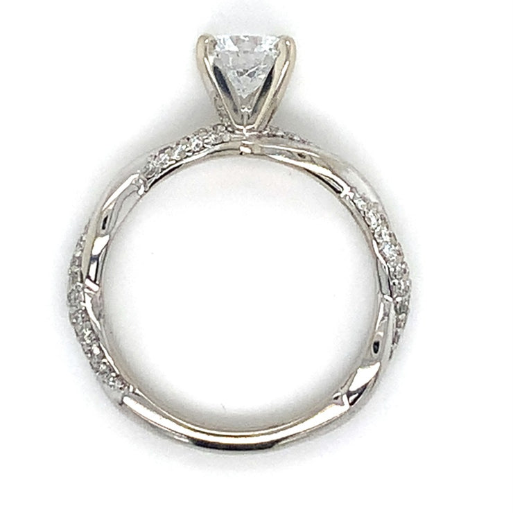 14k White Gold 1.03ct Lab Grown Diamond