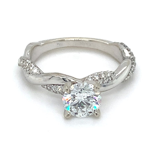 14k White Gold 1.03ct Lab Grown Diamond