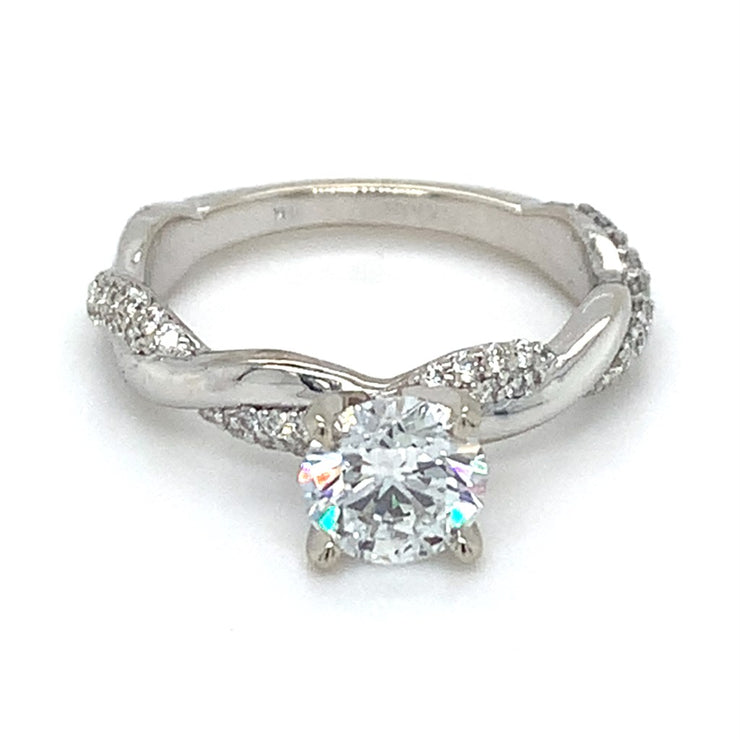 14k White Gold 1.03ct Lab Grown Diamond