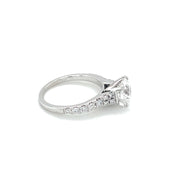 14k White Gold 1.00ct Lab Grown Diamond Ring