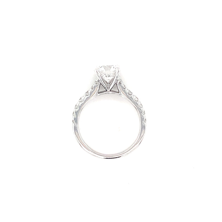 14k White Gold 1.00ct Lab Grown Diamond Ring