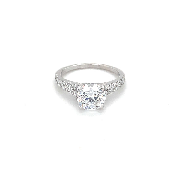 14k White Gold 1.00ct Lab Grown Diamond Ring
