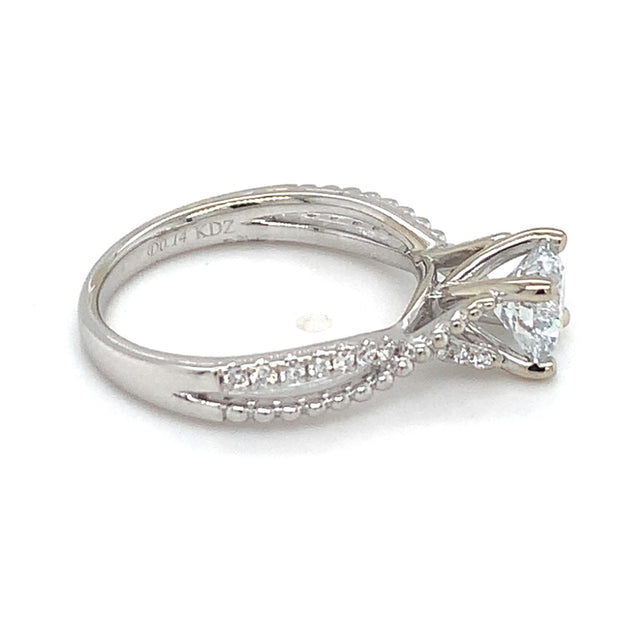 18K White Gold 1.08ct Lab Grown Diamond