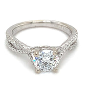 18K White Gold 1.08ct Lab Grown Diamond