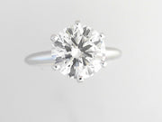 14k White Gold 3.75ct Lab Grown Diamond Ring G VVS2