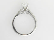 14k White Gold 1.03ct Lab Grown Diamond D/VVS1 w/ 0.38ct tw Natural Diamonds
