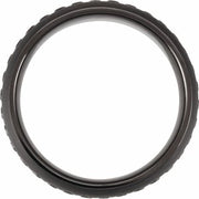Tungsten Black PVD 8 mm Imitation Black Zircon Comfort-Fit Band Size 10