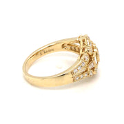 14K Yellow Gold 0.68tw G/H SI2 Diamond Ring