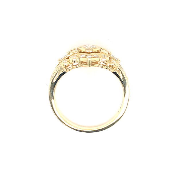 14K Yellow Gold 0.68tw G/H SI2 Diamond Ring