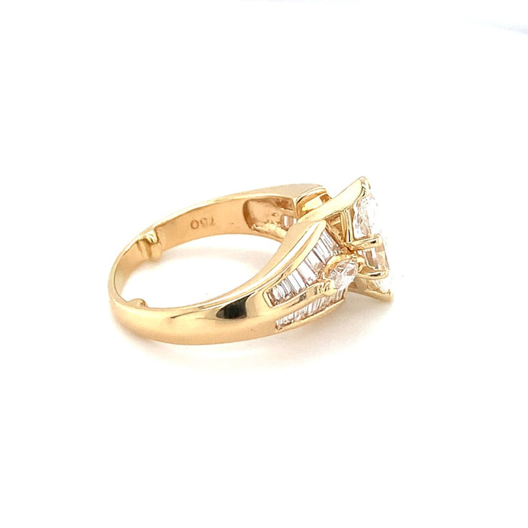 18k Yellow Gold 2.92cttw Diamond Ring