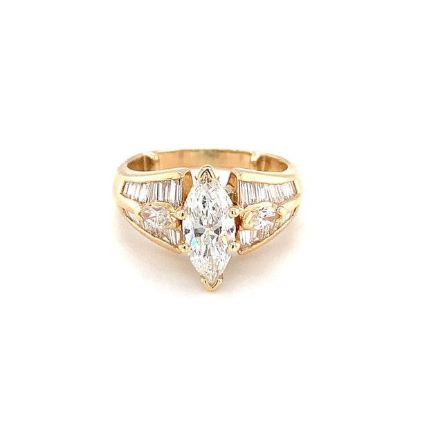 18k Yellow Gold 2.92cttw Diamond Ring