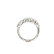 Platinum Ladies Five Stone 0.90cttw Diamond Band