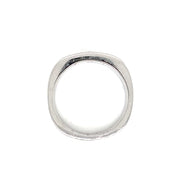 14k White Gold Mens 0.12ct Soliatire Diamond Band