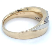14k White Gold Diamond Band with .25cttw  I/J I2 Diamond