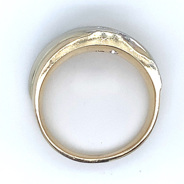 14k White Gold Diamond Band with .25cttw  I/J I2 Diamond