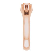 14K Rose 4 x 4 mm Cushion Band Mounting