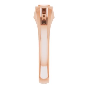 14K Rose 4 x 4 mm Cushion Band Mounting