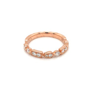 14k Rose Gold .34cttw Diamond Band