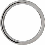Tungsten Flat Band with Cypress Wood Inlay Size 10