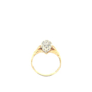 14k Yellow Gold Diamond Dinner Ring