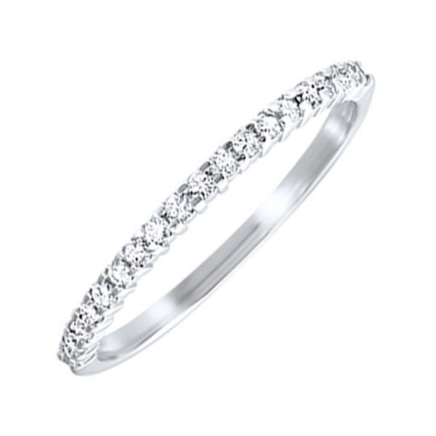 10k White Gold 0.17cttw Diamond Band